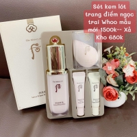 Kem lót trang điểm cao cấp Whoo Velvet Primer Base Special Set 4 sp