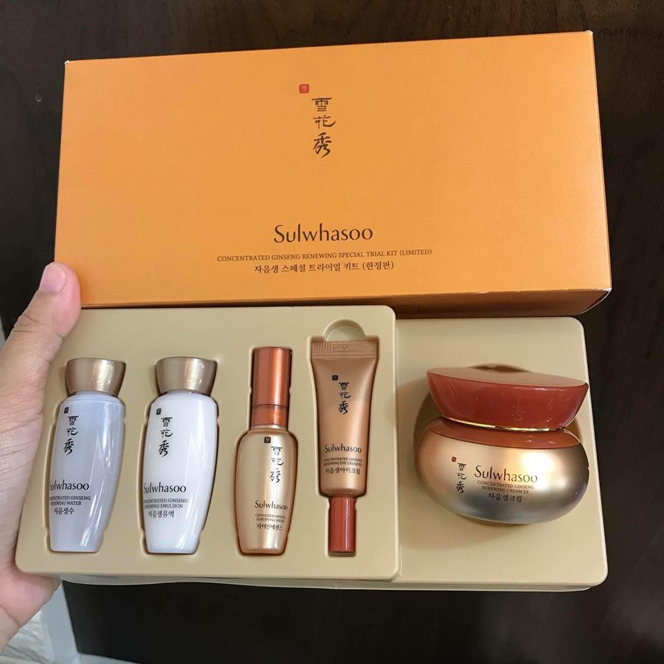 Set kem Sulwhasoo Concentrated Ginseng Renewing Cream EX Khôi phục và gìn giữ làn da thanh xuân với chiết xuất từ nhân sâm