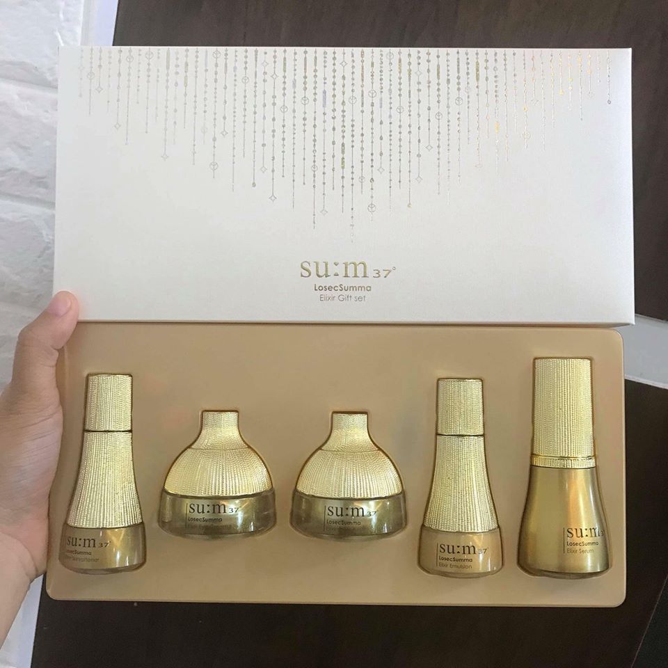 Sum37 losecsumma elixir gift set thần dược lên men BỘ SẢN PHẨM TÁI SINH TRẺ HÓA DƯỠNG TRẮNG GIẢI QUYẾT MỌI VẤN ĐỀ VỀ DA