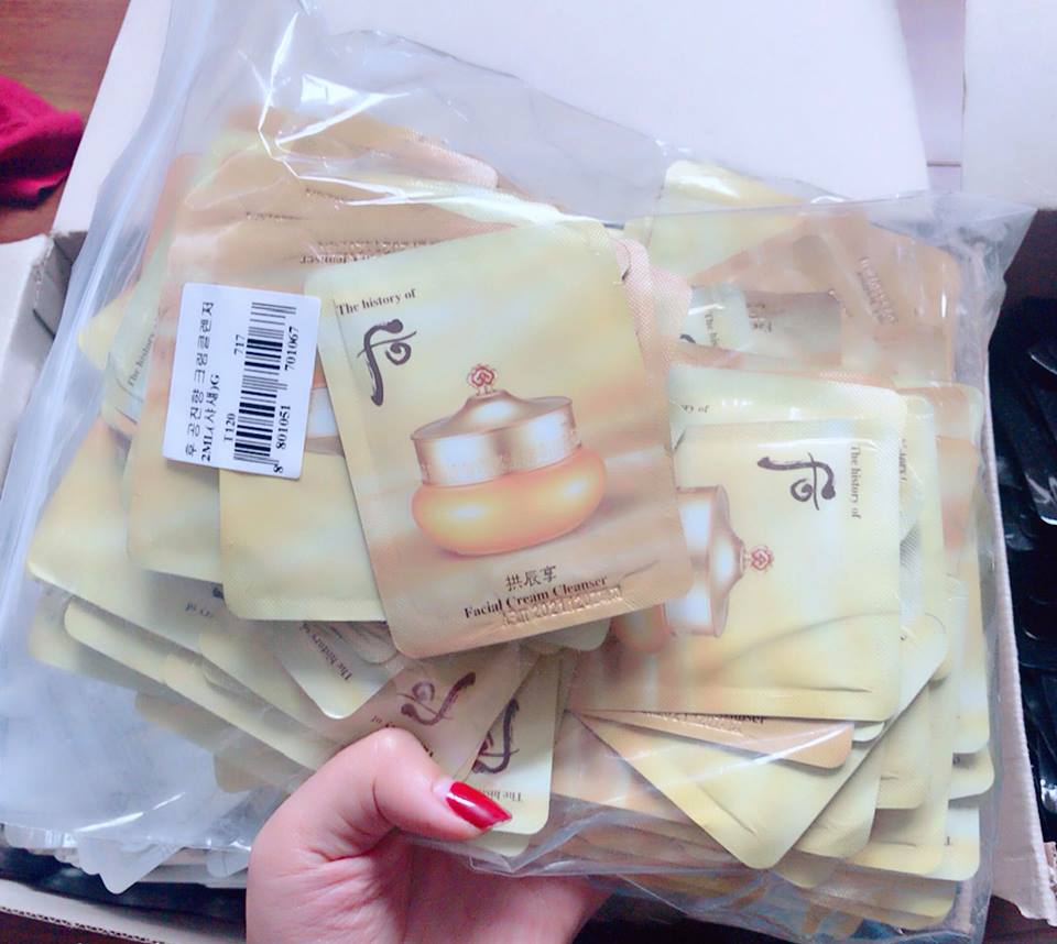 Gói Kem Tẩy Trang Whoo Đông Y Thảo Dược siêu sạch dịu nhẹ