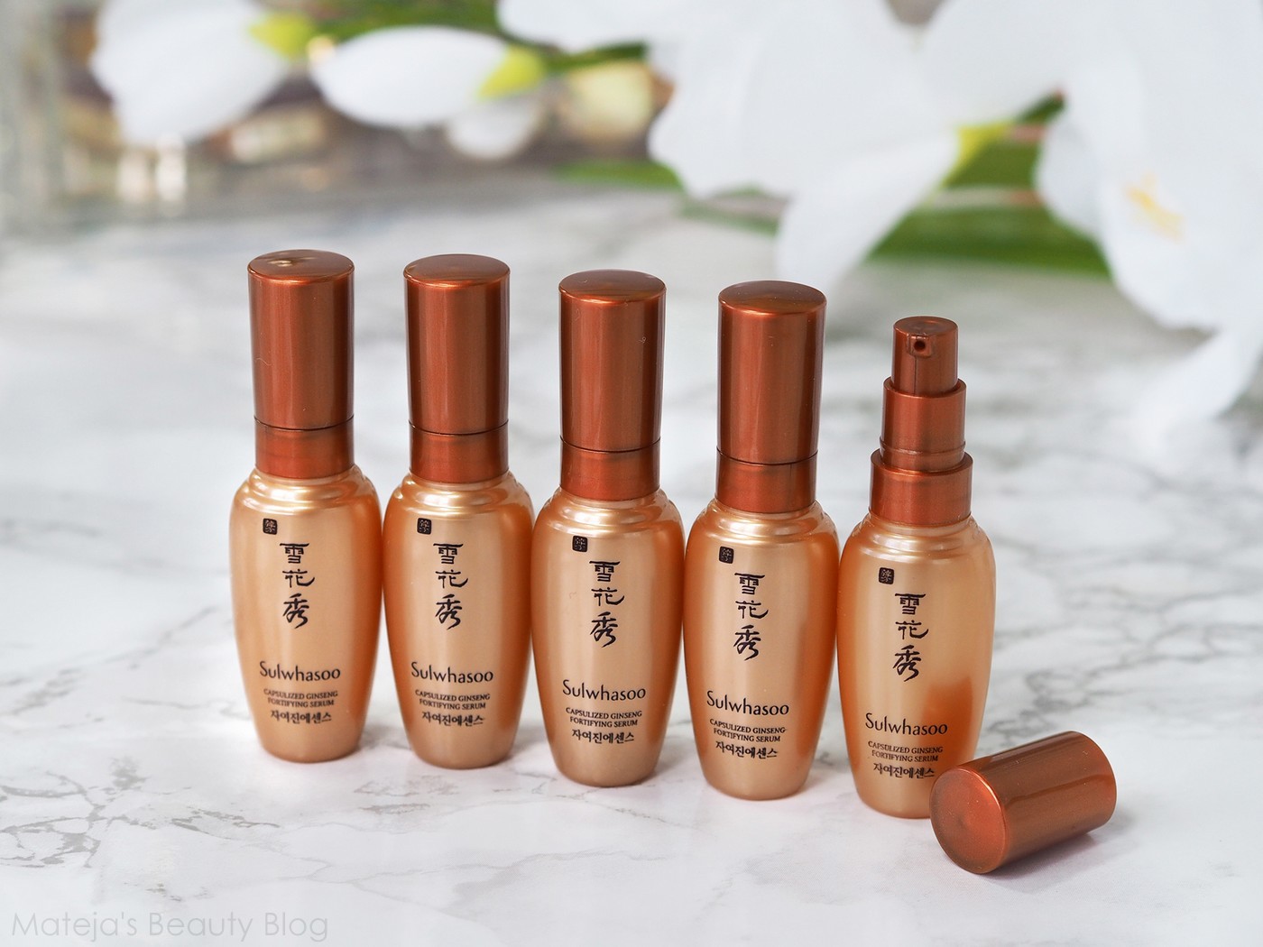 Combo 5 chai Sulwhasoo Ginseng Renewing Serum EX 8ml-Tinh chất nhân sâm chống lão hóa