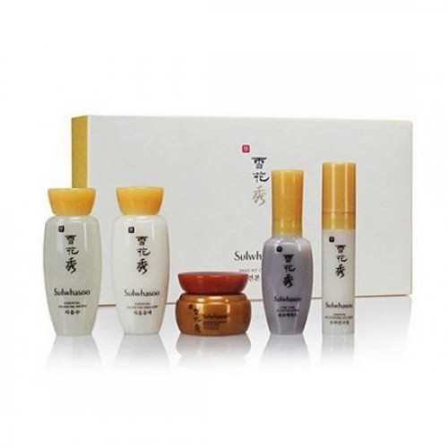 Sét Sulwhasoo Essential Trio mini 5sp- Set dưỡng đầy đủ thiết yếu Chiết xuất từ thảo dược phương Đông